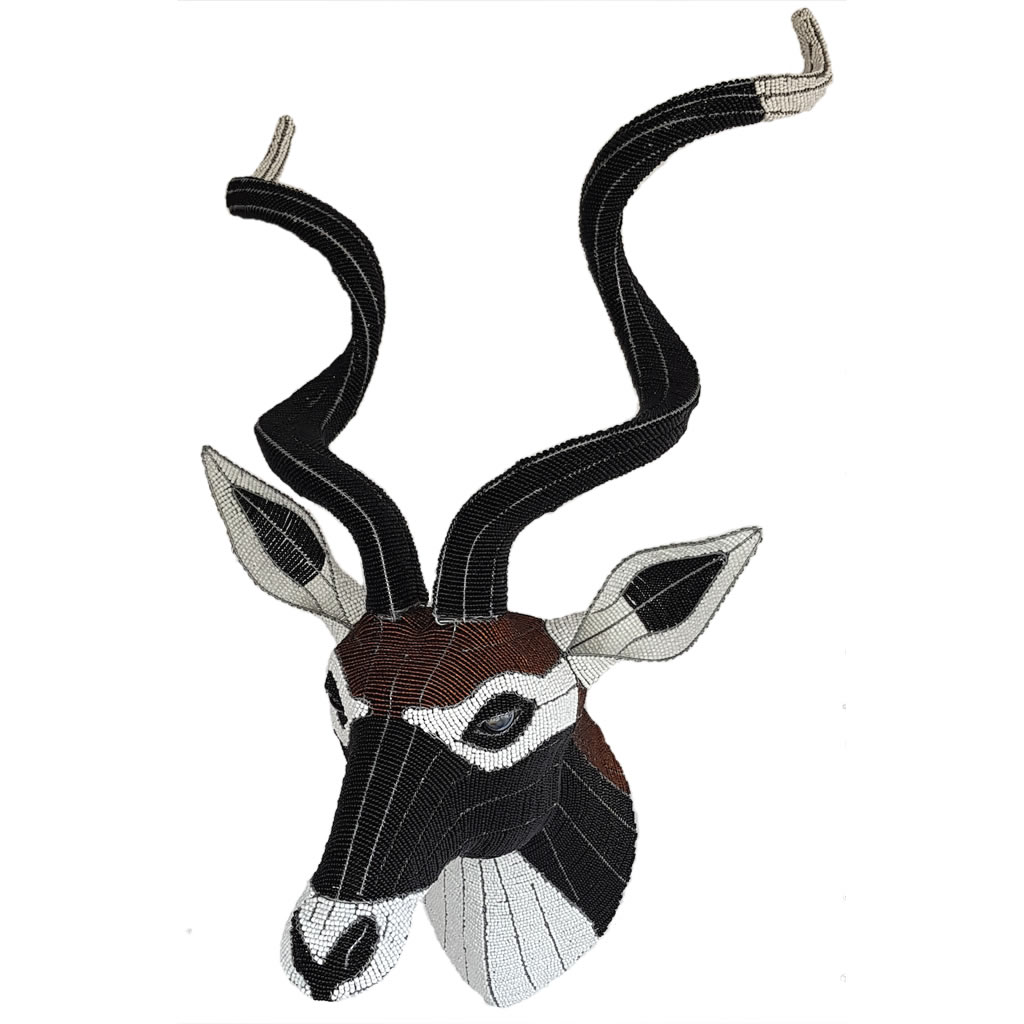 Black Deer - Bead Trophy Head - Masterpiece