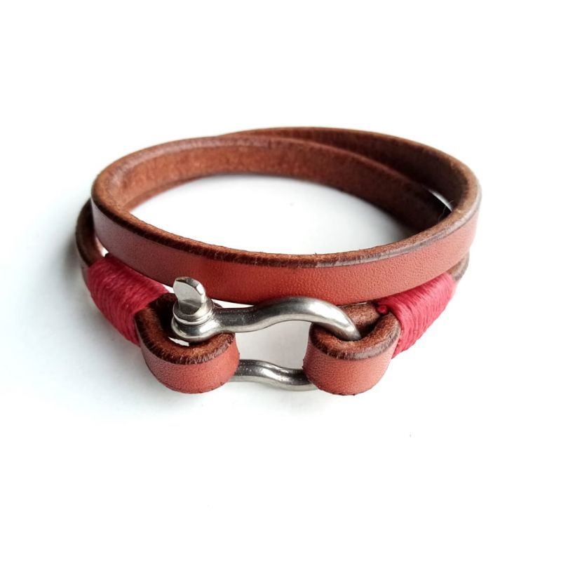 Leather (Double) Shackle Bracelet