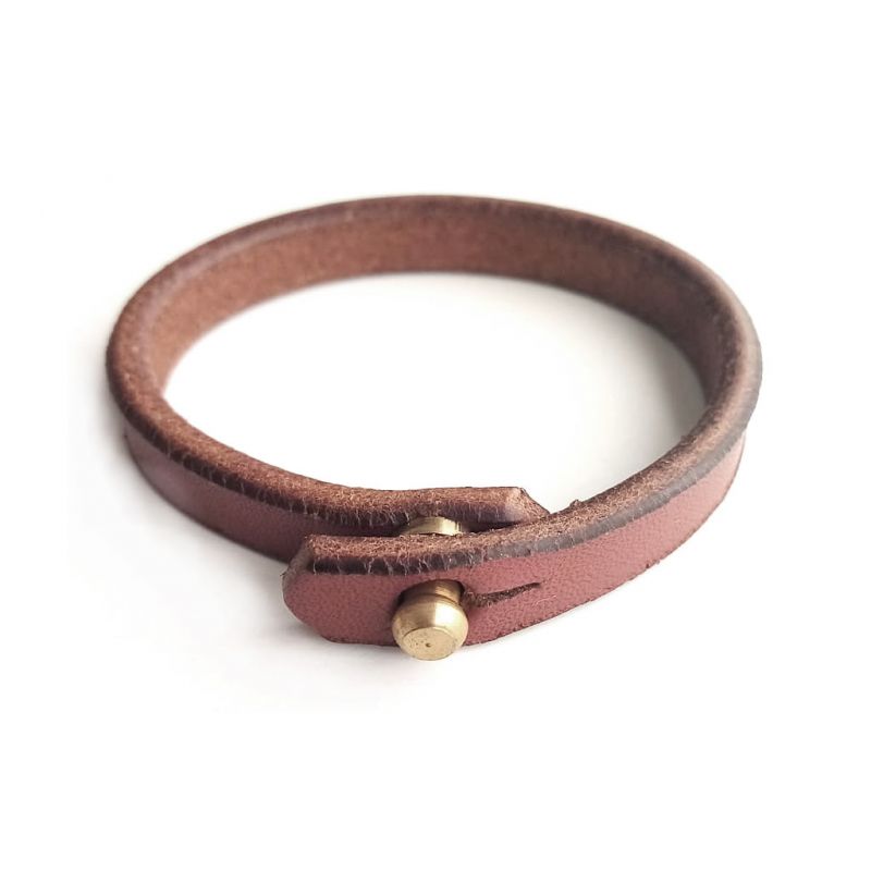 Leather (Single) Holster Bracelet - Chestnut