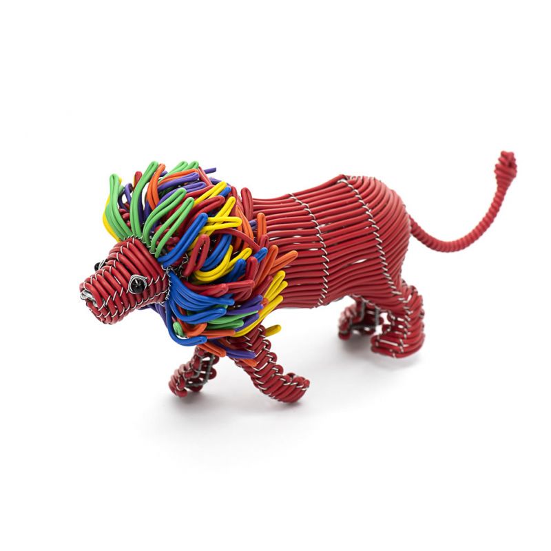 Lion - Telephone Wire - Small Red