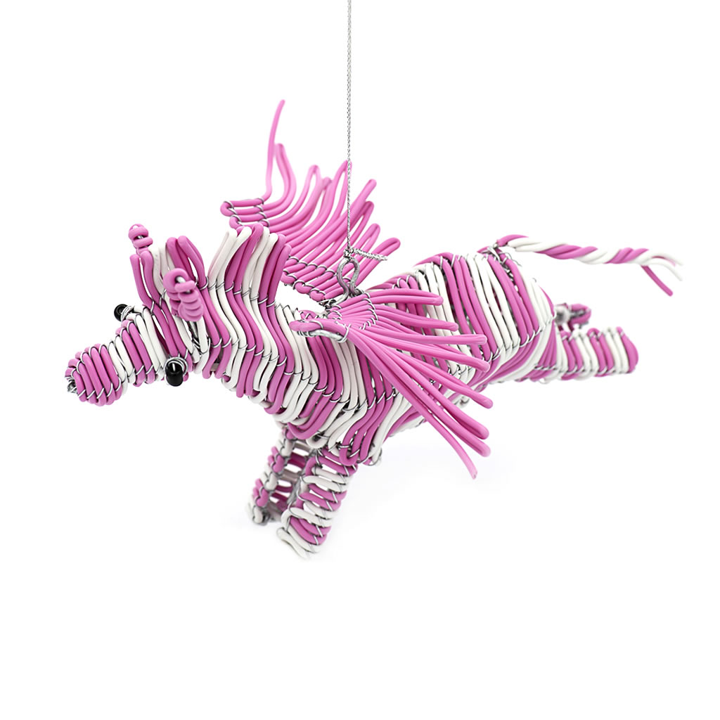 Flying Zebra - Telephone Wire - White/Pink